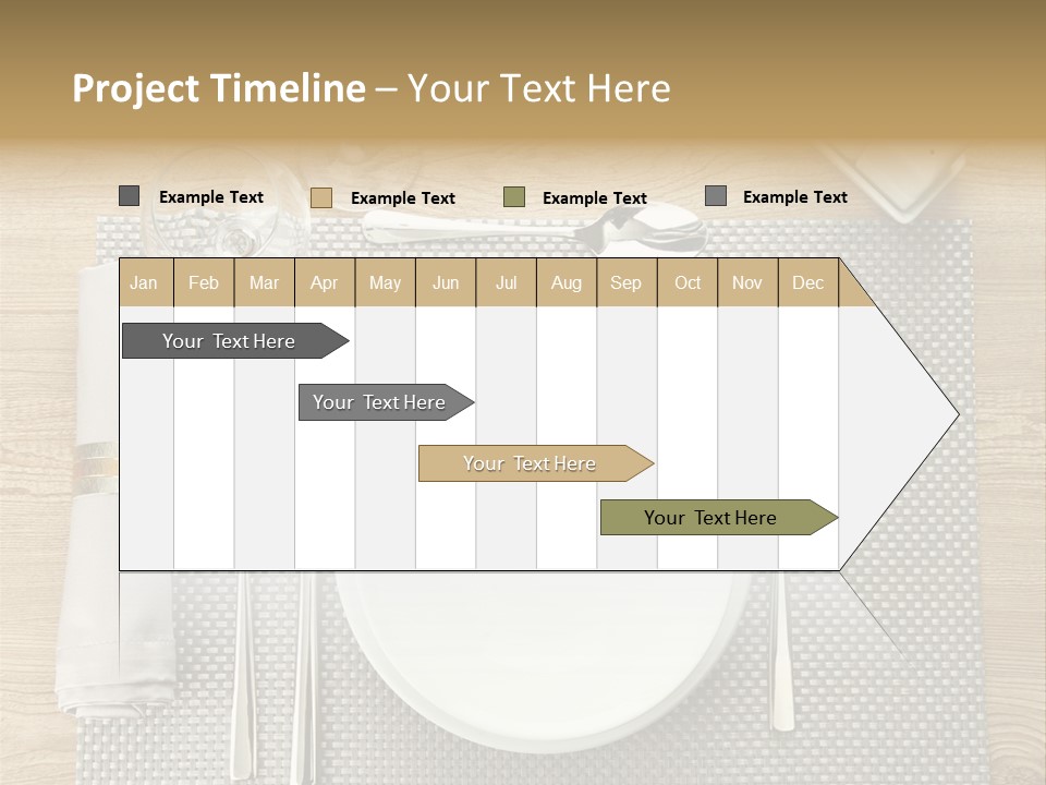 Nobody Ceramic Flatware PowerPoint Template