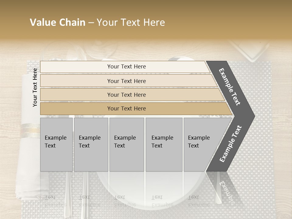 Nobody Ceramic Flatware PowerPoint Template