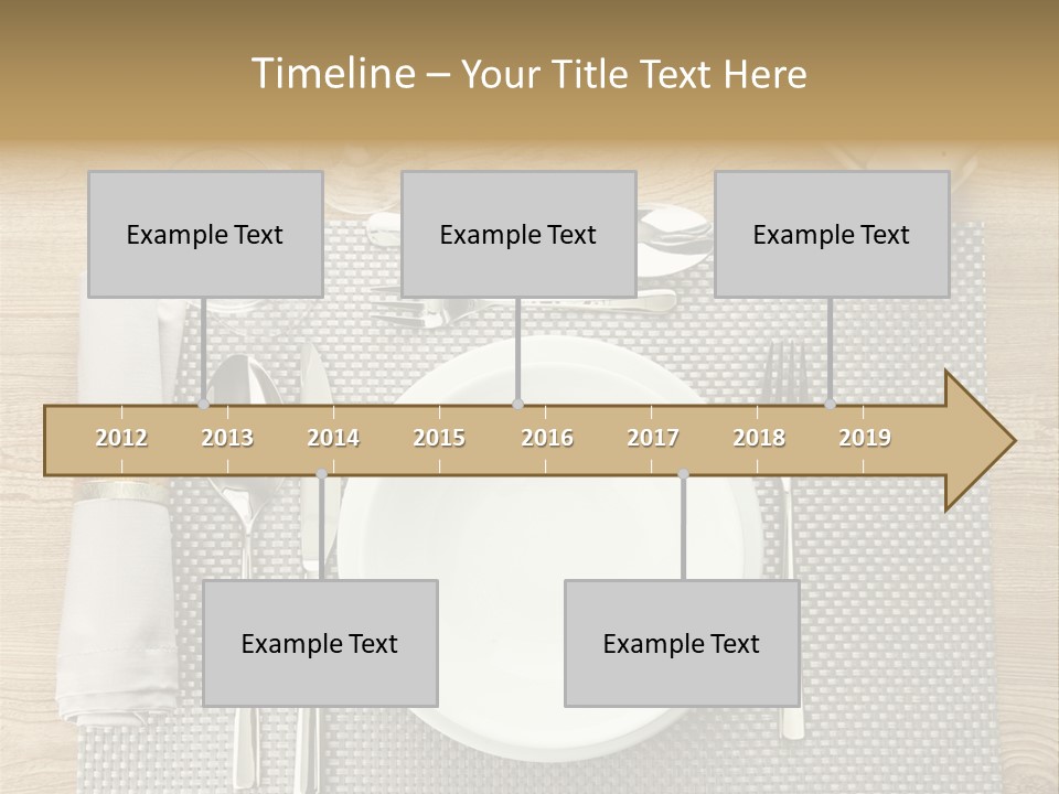 Nobody Ceramic Flatware PowerPoint Template