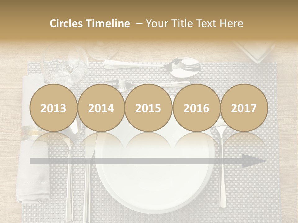 Nobody Ceramic Flatware PowerPoint Template