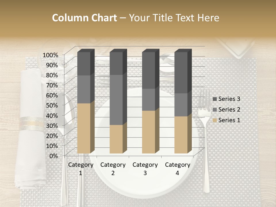 Nobody Ceramic Flatware PowerPoint Template