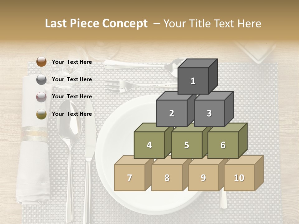 Nobody Ceramic Flatware PowerPoint Template
