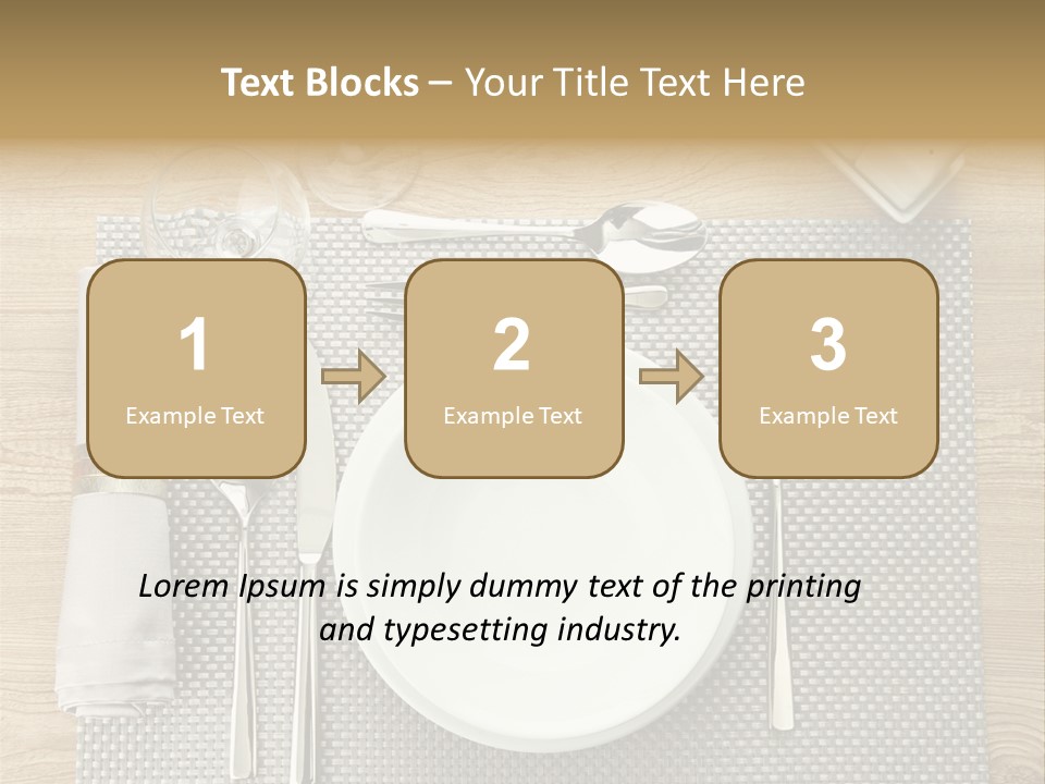 Nobody Ceramic Flatware PowerPoint Template