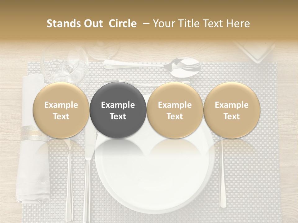 Nobody Ceramic Flatware PowerPoint Template