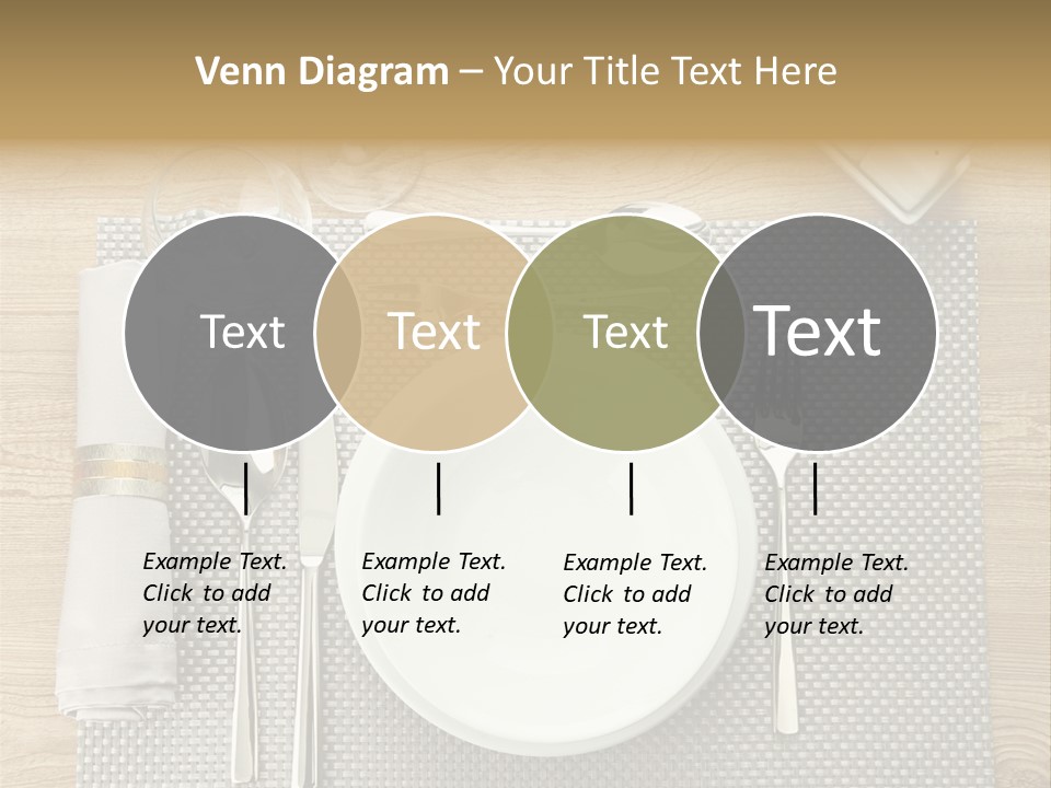 Nobody Ceramic Flatware PowerPoint Template
