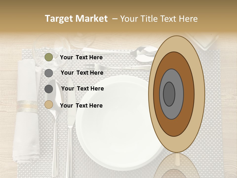 Nobody Ceramic Flatware PowerPoint Template