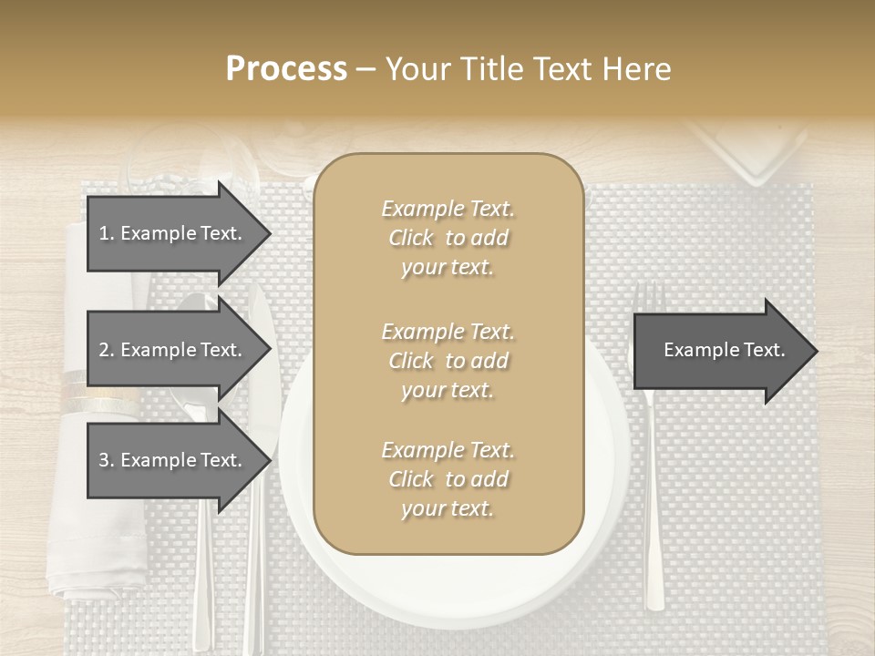Nobody Ceramic Flatware PowerPoint Template