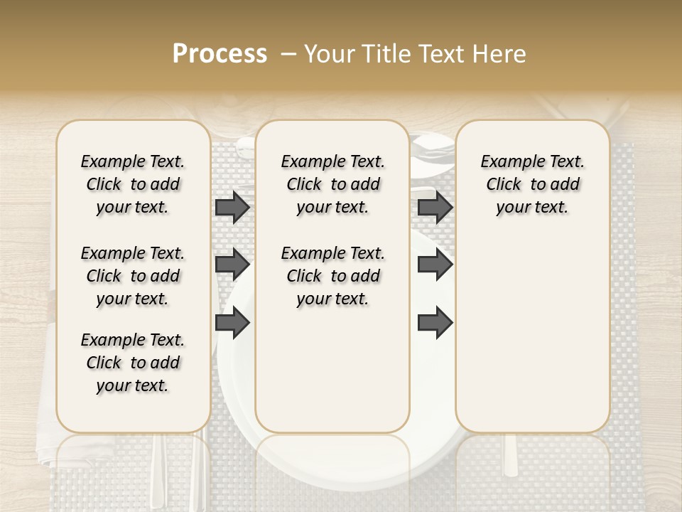 Nobody Ceramic Flatware PowerPoint Template