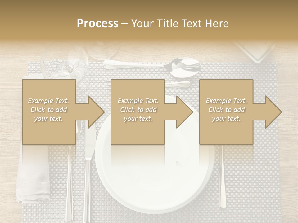 Nobody Ceramic Flatware PowerPoint Template