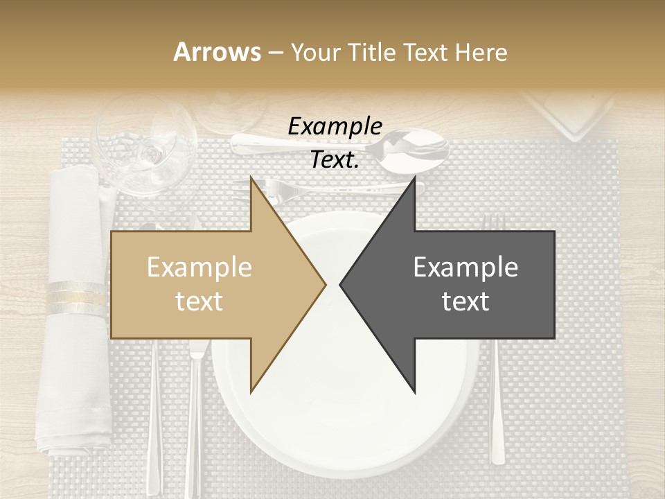 Nobody Ceramic Flatware PowerPoint Template