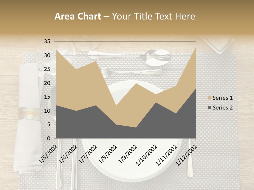 Nobody Ceramic Flatware PowerPoint Template