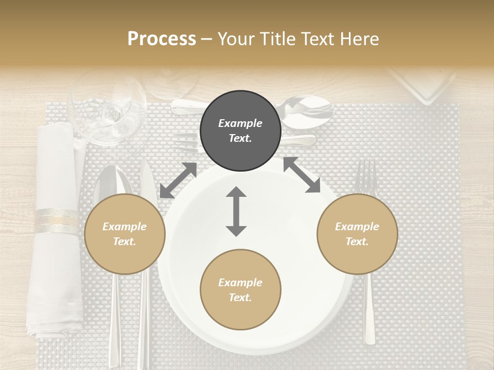 Nobody Ceramic Flatware PowerPoint Template