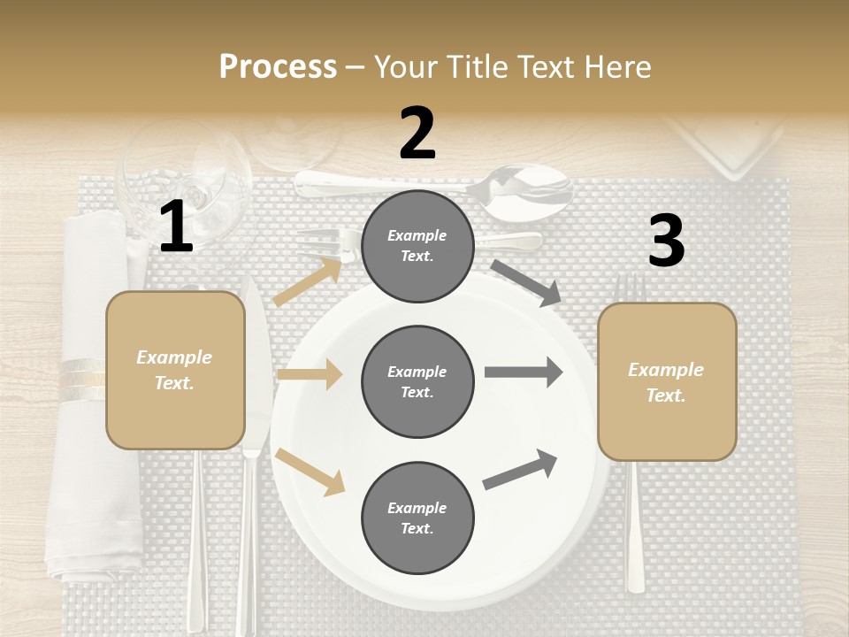 Nobody Ceramic Flatware PowerPoint Template