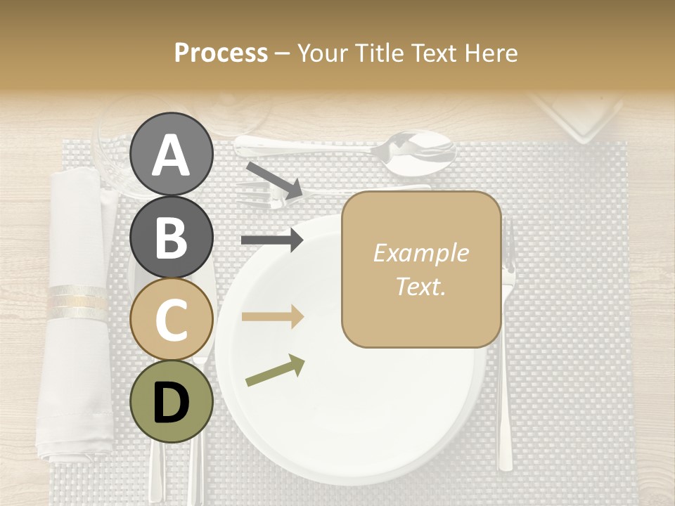 Nobody Ceramic Flatware PowerPoint Template