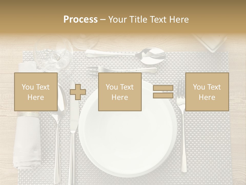 Nobody Ceramic Flatware PowerPoint Template