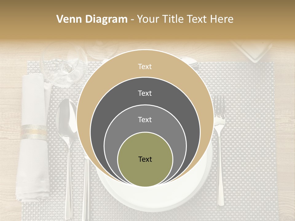 Nobody Ceramic Flatware PowerPoint Template