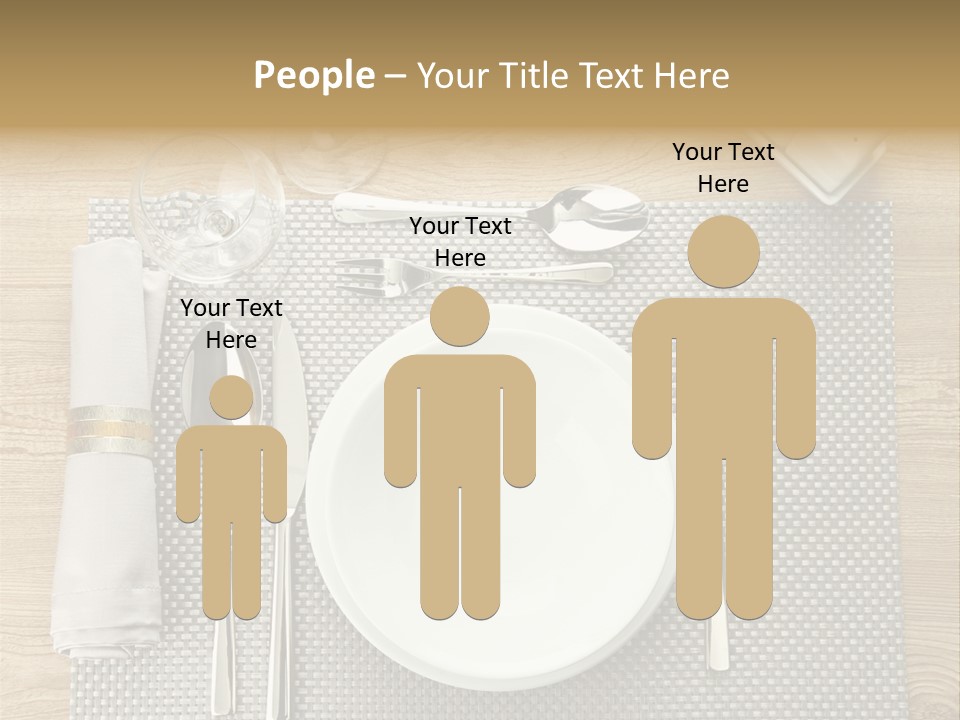 Nobody Ceramic Flatware PowerPoint Template