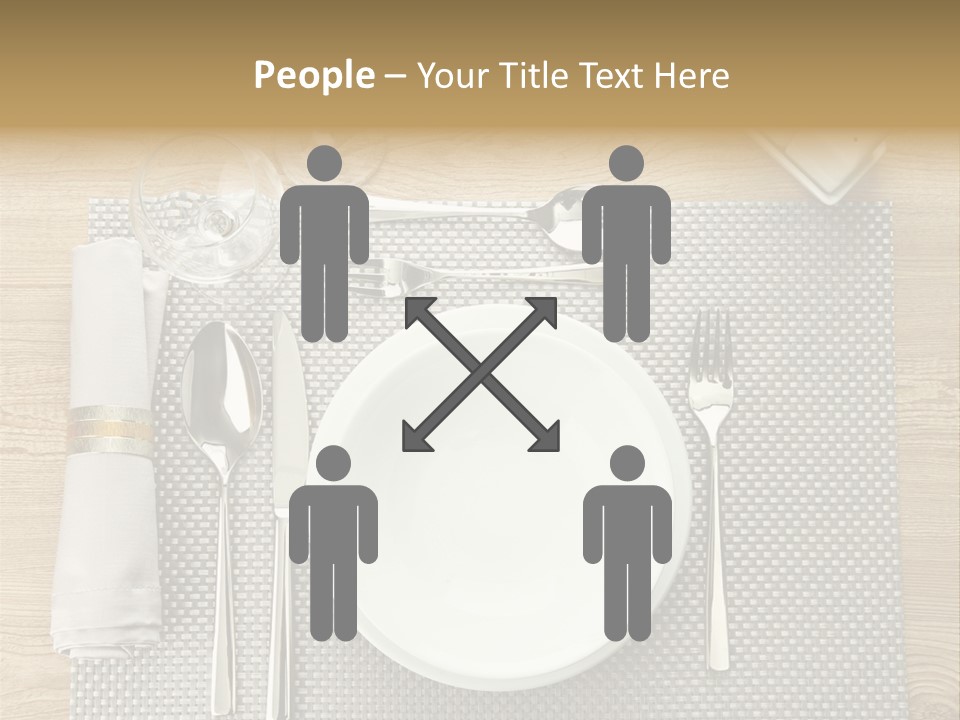Nobody Ceramic Flatware PowerPoint Template