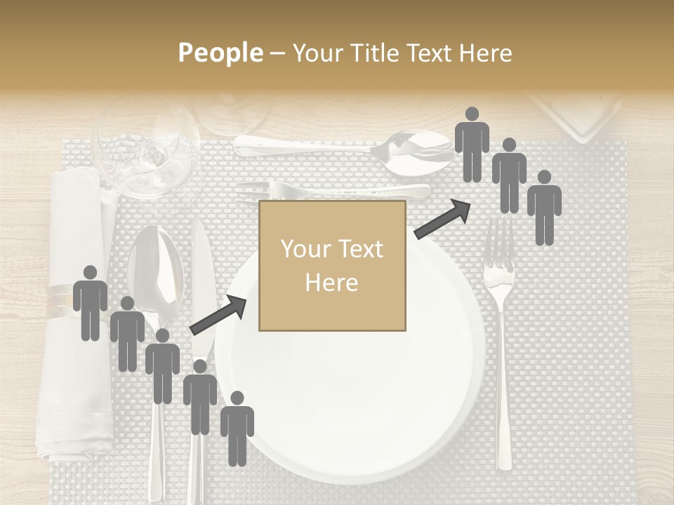 Nobody Ceramic Flatware PowerPoint Template