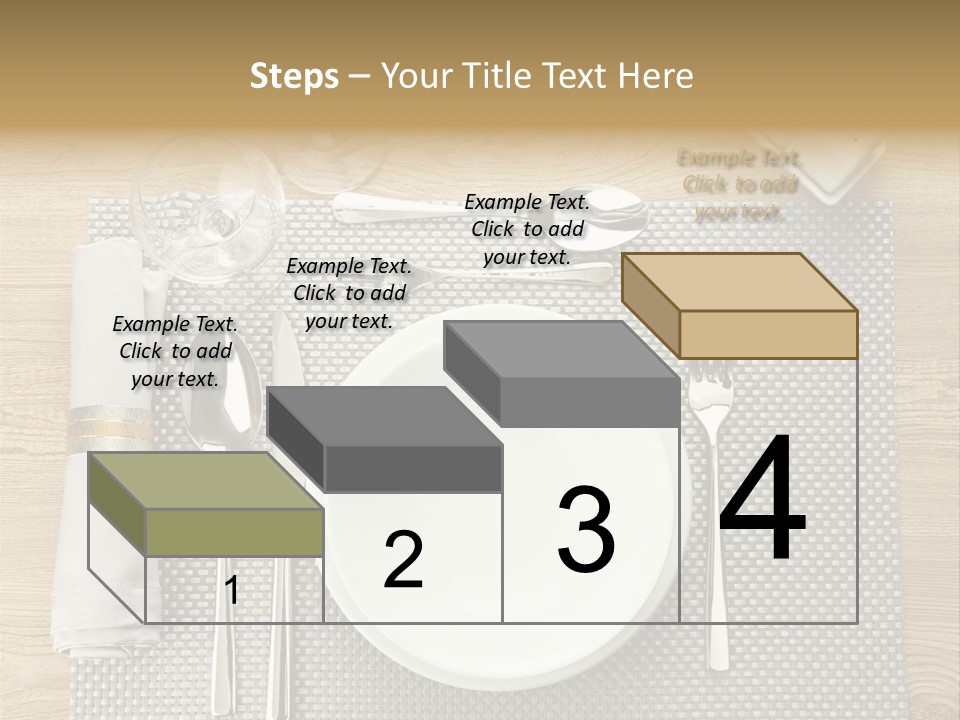 Nobody Ceramic Flatware PowerPoint Template