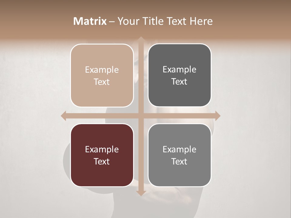 Man Boy Dumbbell PowerPoint Template