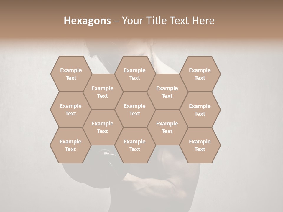 Man Boy Dumbbell PowerPoint Template