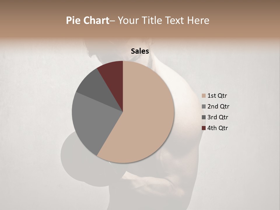 Man Boy Dumbbell PowerPoint Template