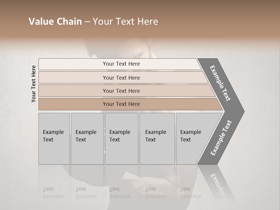 Man Boy Dumbbell PowerPoint Template