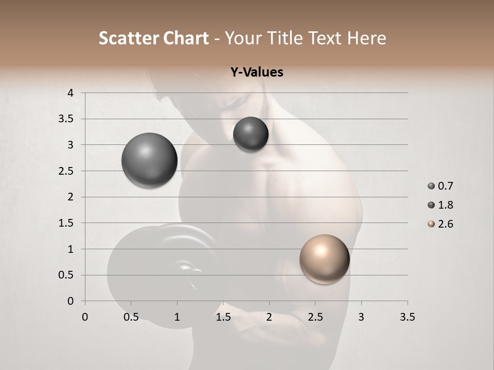 Man Boy Dumbbell PowerPoint Template