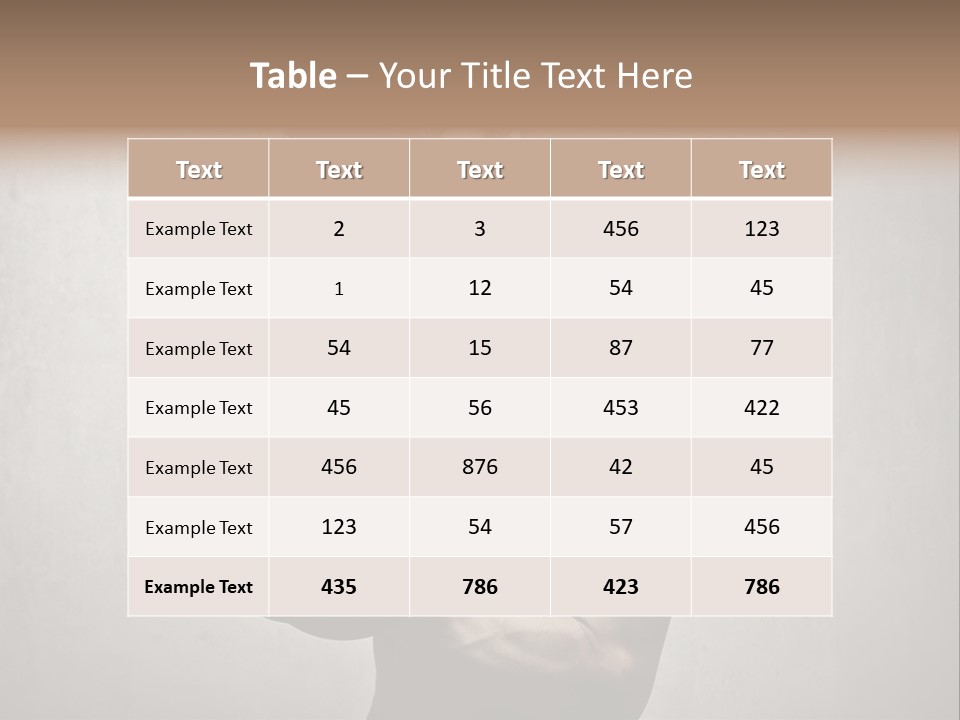 Man Boy Dumbbell PowerPoint Template