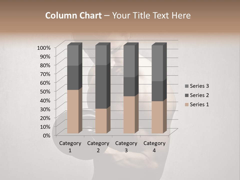 Man Boy Dumbbell PowerPoint Template