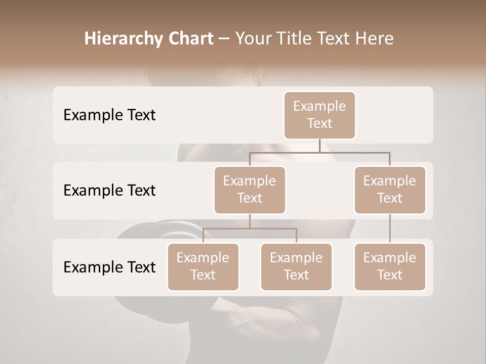 Man Boy Dumbbell PowerPoint Template