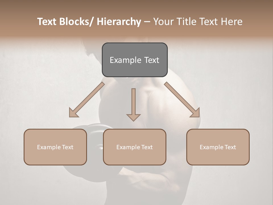 Man Boy Dumbbell PowerPoint Template
