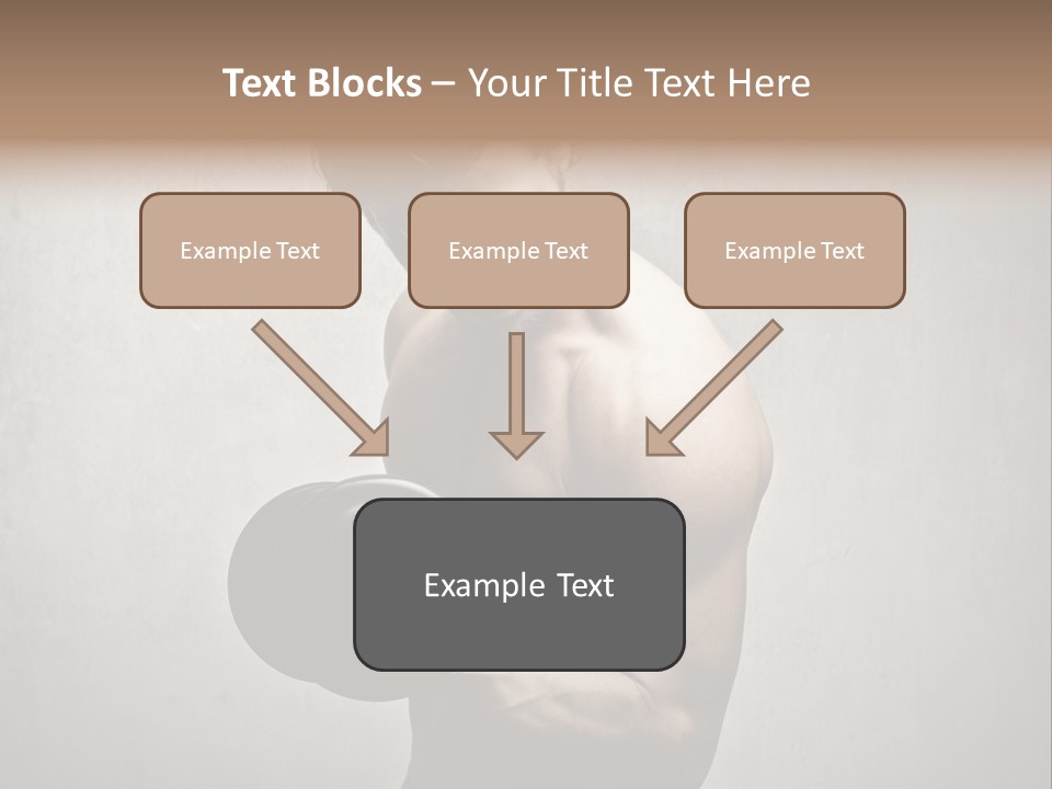 Man Boy Dumbbell PowerPoint Template