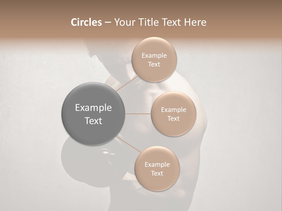 Man Boy Dumbbell PowerPoint Template