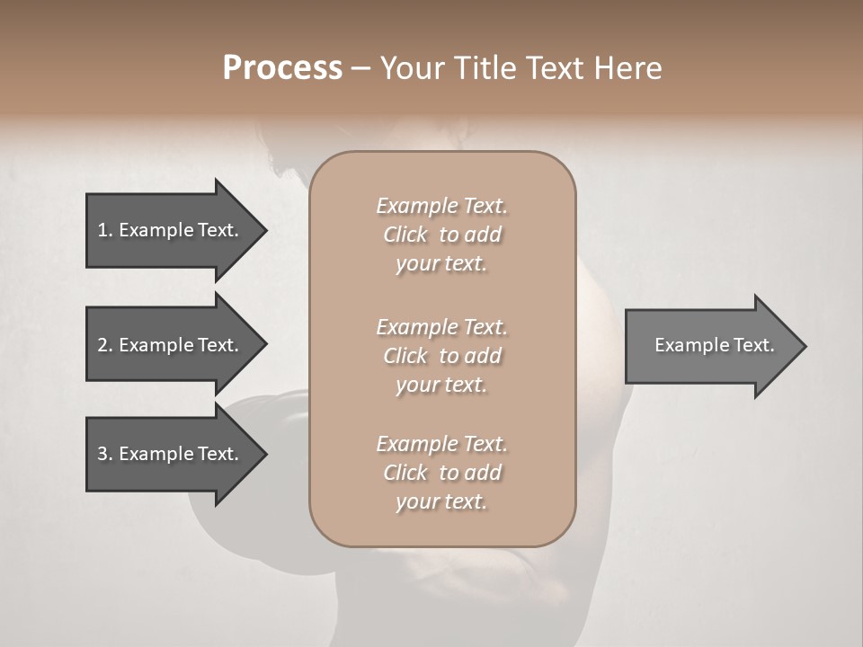 Man Boy Dumbbell PowerPoint Template