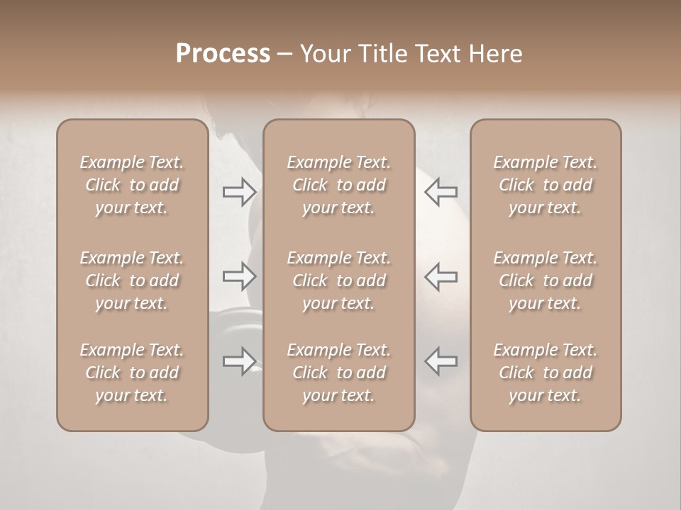 Man Boy Dumbbell PowerPoint Template