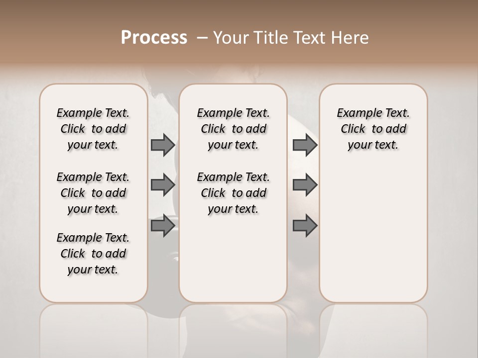 Man Boy Dumbbell PowerPoint Template