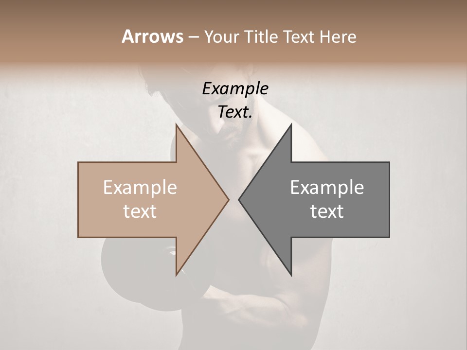 Man Boy Dumbbell PowerPoint Template