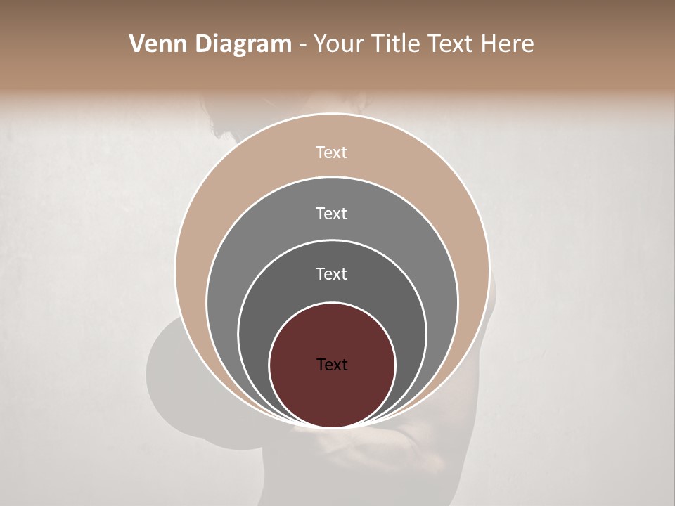 Man Boy Dumbbell PowerPoint Template