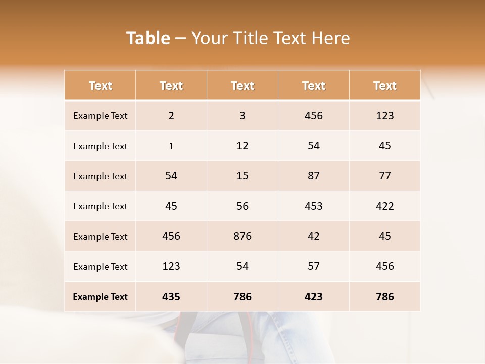 Sofa Leisure Lifestyle PowerPoint Template