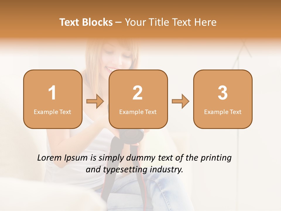Sofa Leisure Lifestyle PowerPoint Template