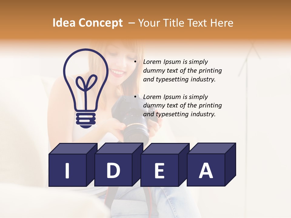 Sofa Leisure Lifestyle PowerPoint Template