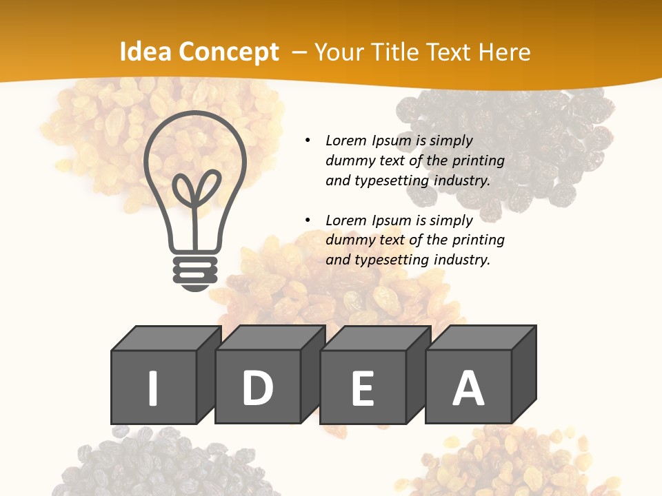 Healthy Pile Black PowerPoint Template