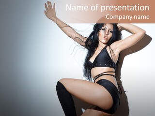 Performance Female Indoor PowerPoint Template