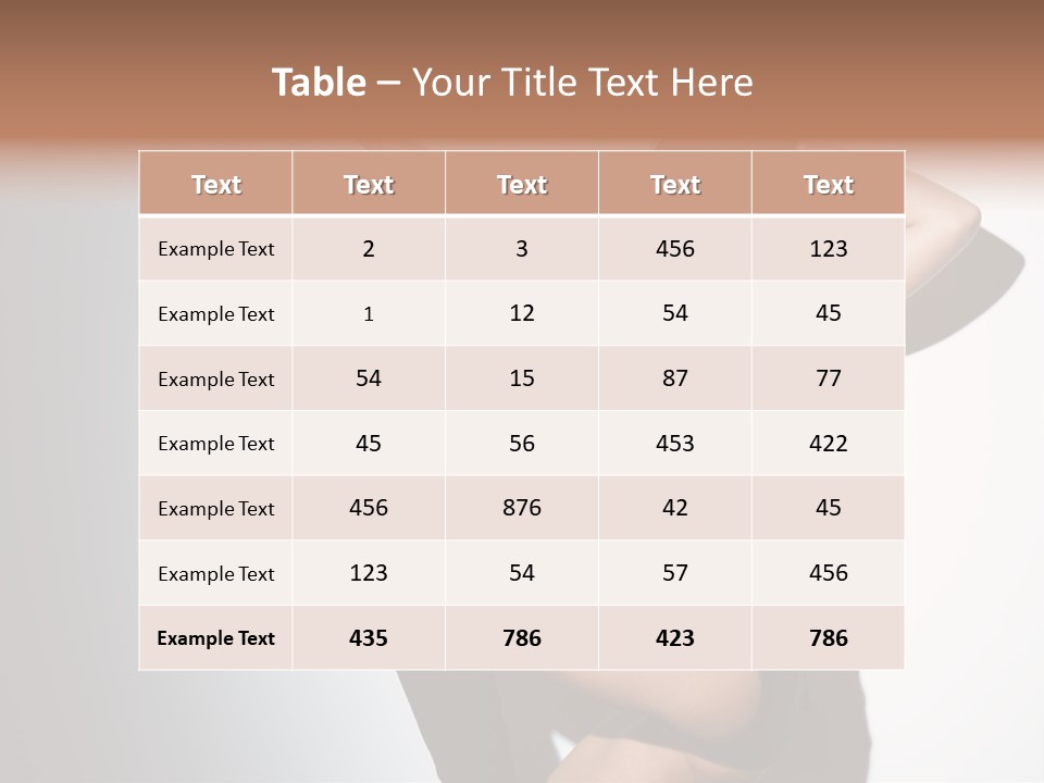 Performance Female Indoor PowerPoint Template