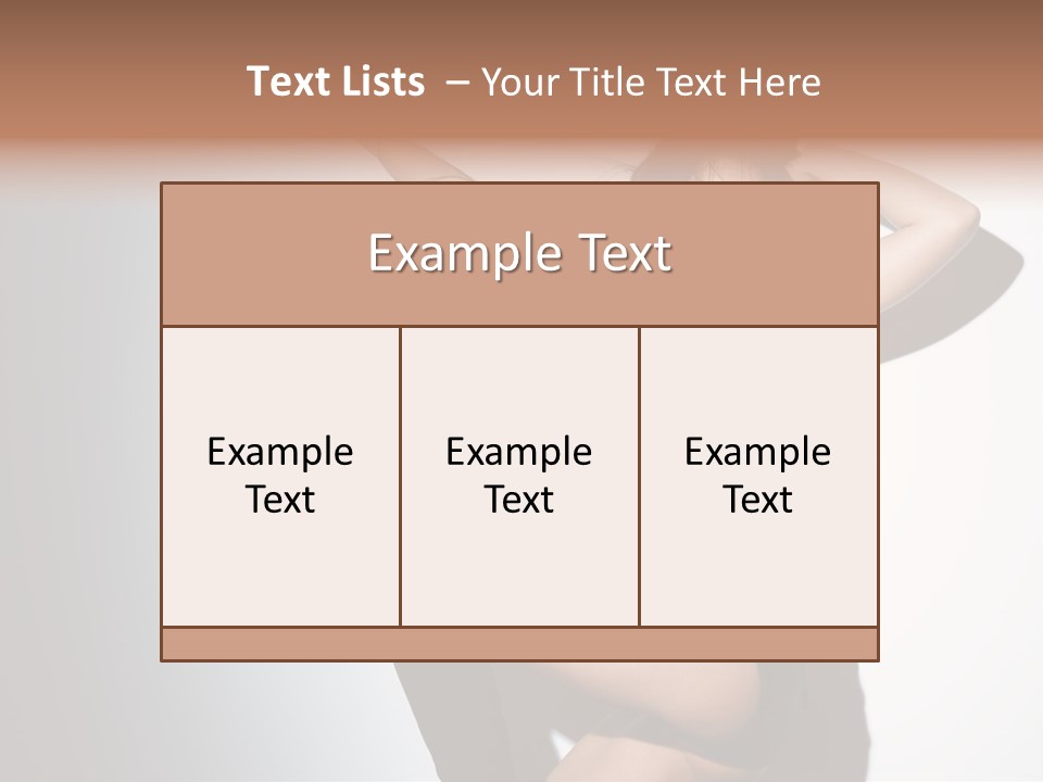 Performance Female Indoor PowerPoint Template
