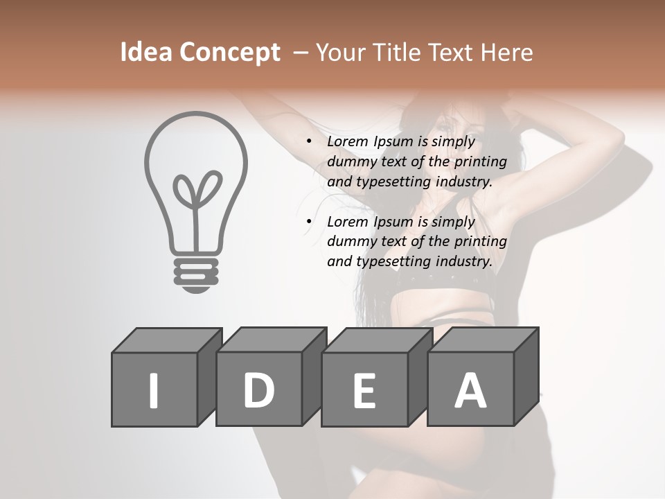 Performance Female Indoor PowerPoint Template