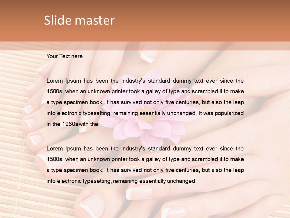 Finger Therapy Natural PowerPoint Template