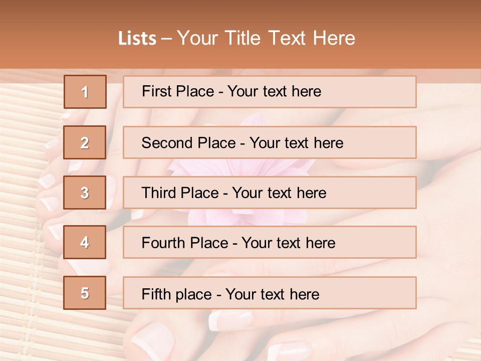 Finger Therapy Natural PowerPoint Template